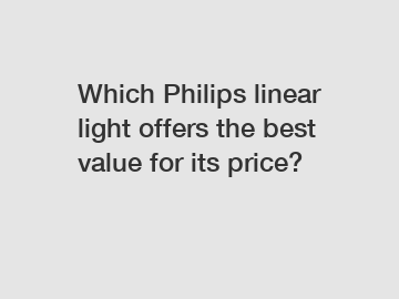 Which Philips linear light offers the best value for its price?