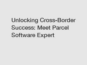 Unlocking Cross-Border Success: Meet Parcel Software Expert