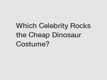 Which Celebrity Rocks the Cheap Dinosaur Costume?