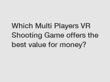 Which Multi Players VR Shooting Game offers the best value for money?