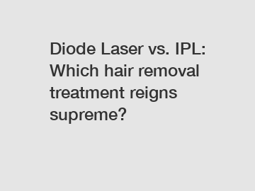 Diode Laser vs. IPL: Which hair removal treatment reigns supreme?